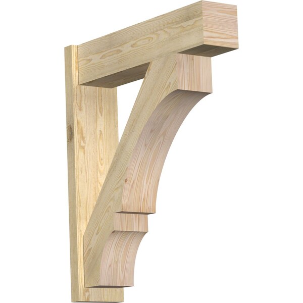 Ekena Millwork Balboa Block Rough Sawn Outlooker, Douglas Fir, 8"W x 32"D x 38"H OUT08X32X38BOA05RDF - main